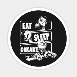 Eat Sleep Gokart - Go karts Gift graphic Magnet